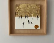 Katharina Hormel Wood golden painting
