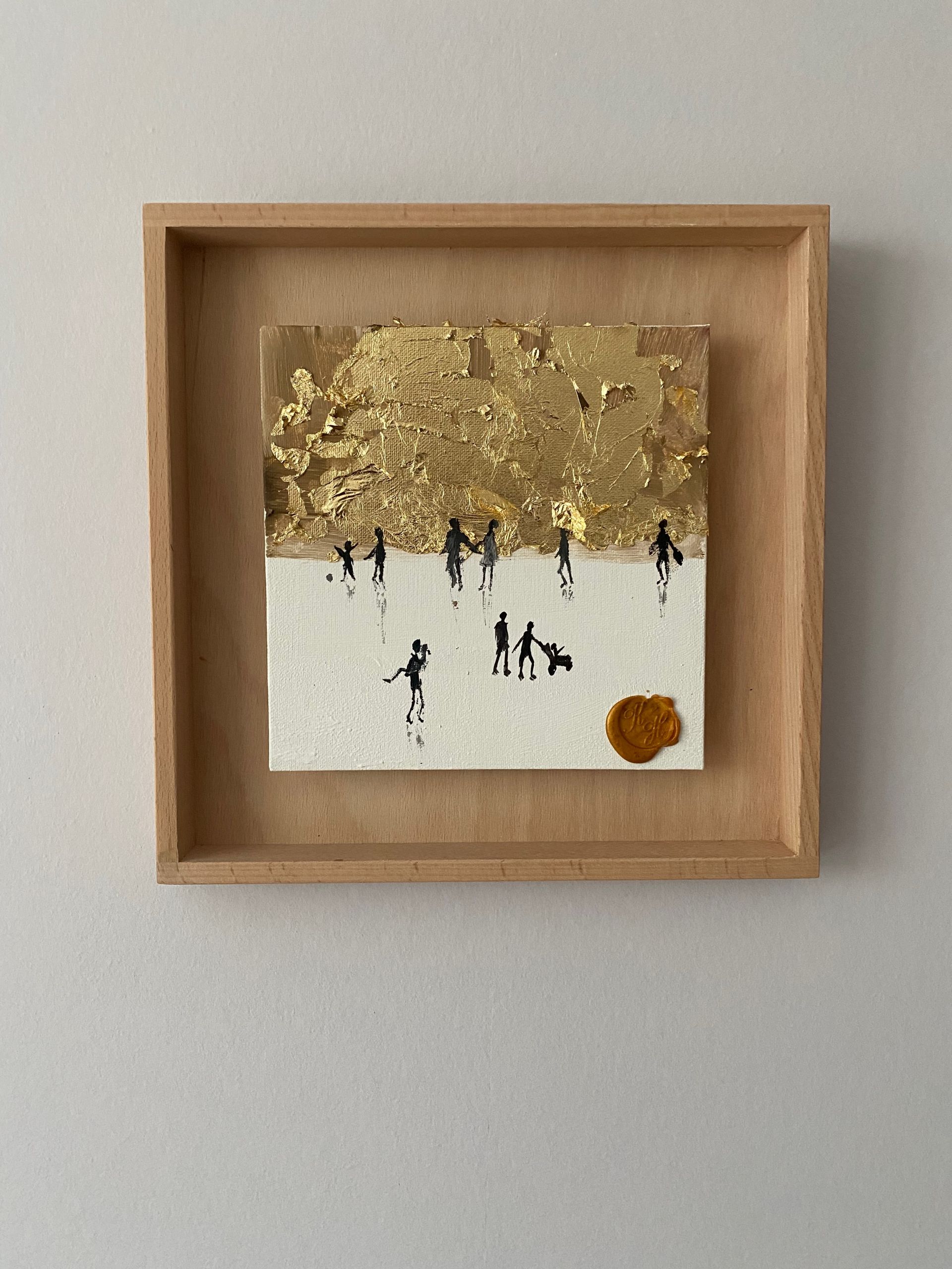 Katharina Hormel Wood golden painting