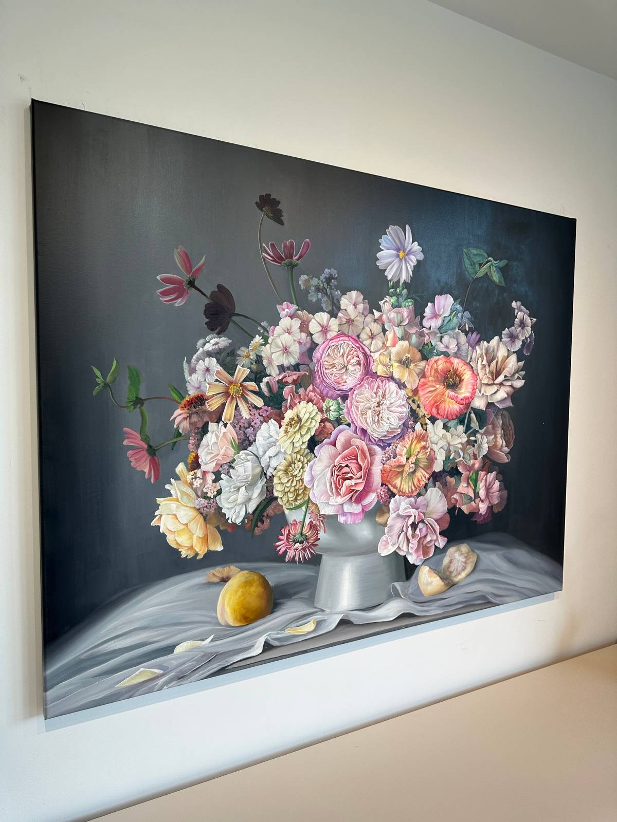 NewingerART: "My Heart Quivers Each Time Your Name Falls On It" - 100 x 130cm (Katharina Husslein)
