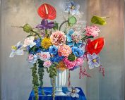 NewingerART: Surrounded by Love (Katharina Husslein, 2023) 120x 140cm